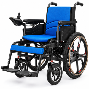 ASTOR DUAL Folding Electric Wheelchair | Dual 250W Motors | 24-Inch Wheels